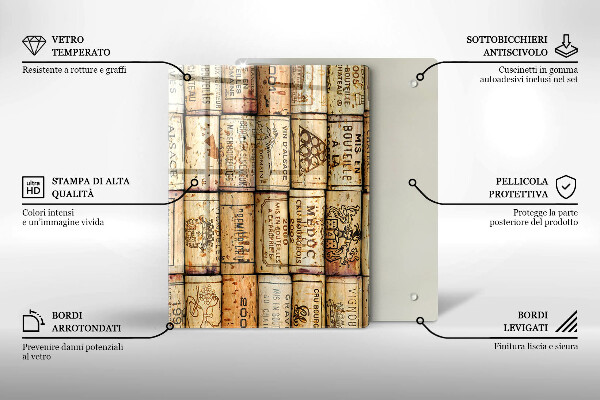 Glasskärbräda Mjuka linjer abstrakt