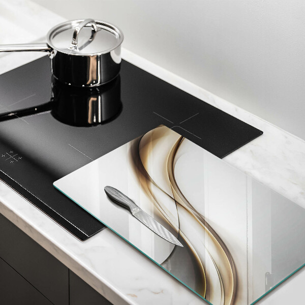 Glasskärbräda Mjuka linjer abstrakt