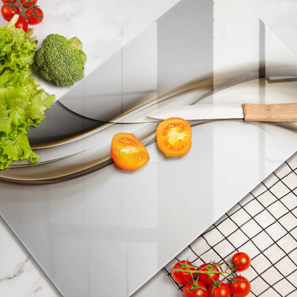 Glasskärbräda Mjuka linjer abstrakt