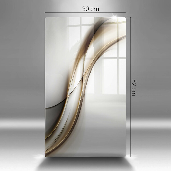 Glasskärbräda Mjuka linjer abstrakt