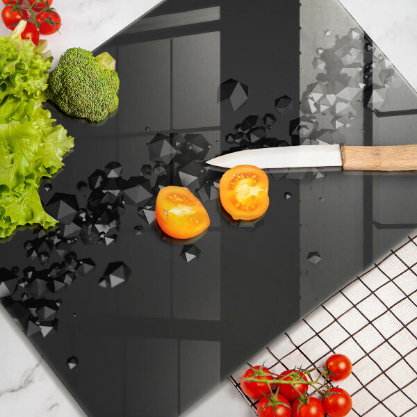 Glasskärbräda 3D-former abstrakt