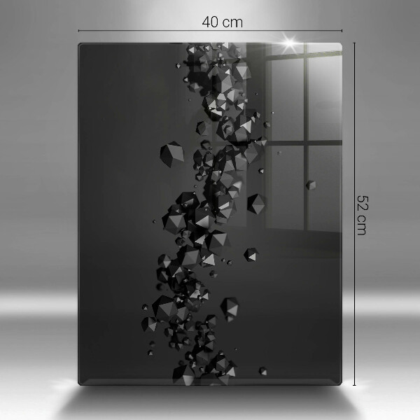 Glasskärbräda 3D-former abstrakt