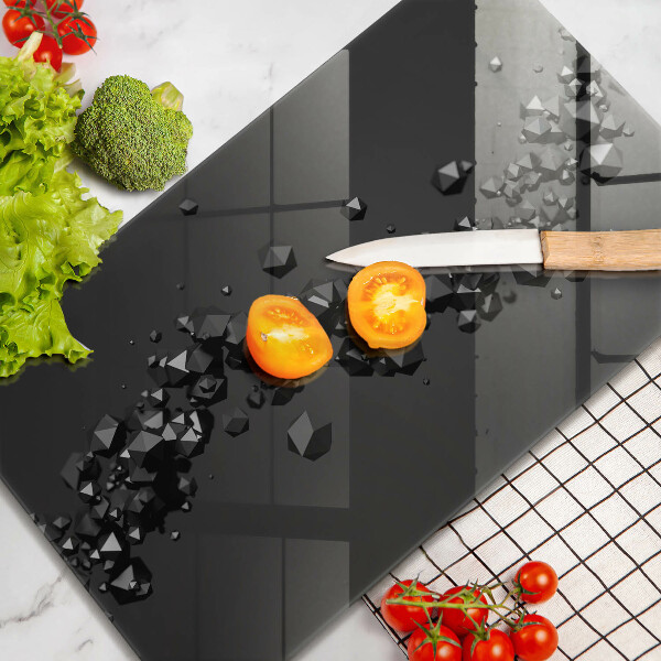 Glasskärbräda 3D-former abstrakt