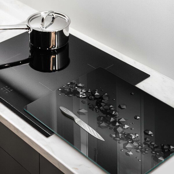 Glasskärbräda 3D-former abstrakt