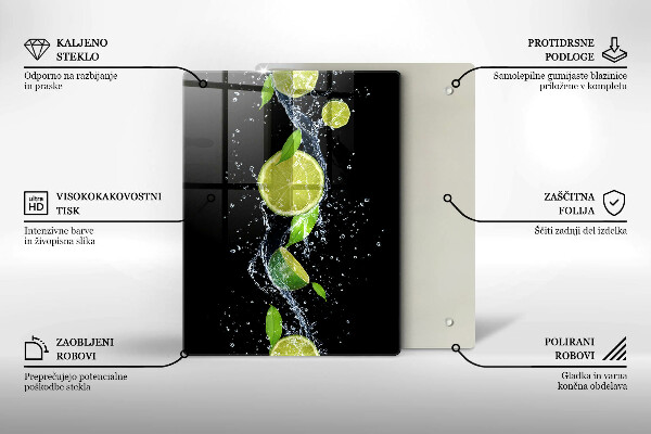 Glasskärbräda Boho fågelfjädrar