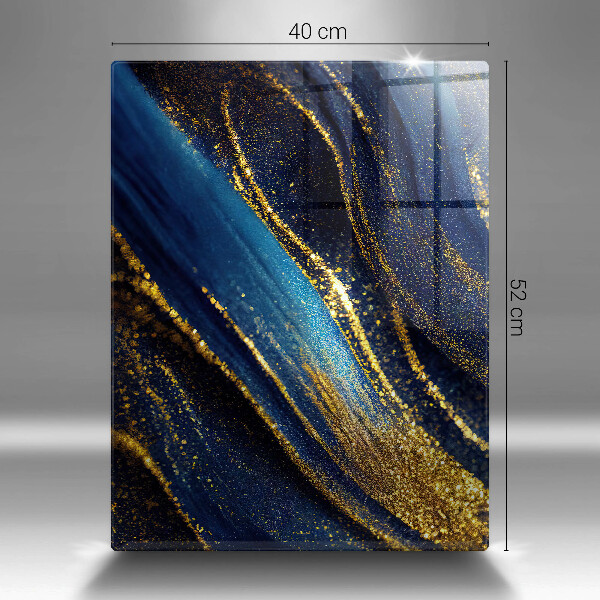Glasskärbräda Marinblå abstraktion