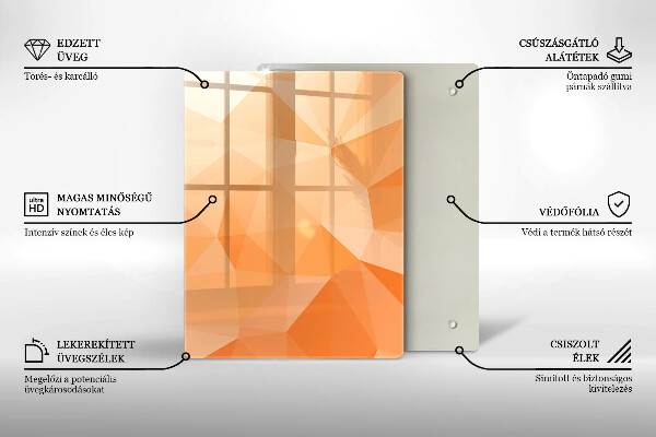 Glasskärbräda Marinblå abstraktion