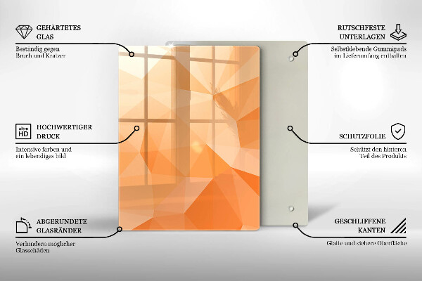 Glasskärbräda Marinblå abstraktion