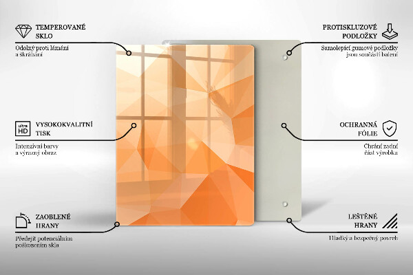 Glasskärbräda Marinblå abstraktion