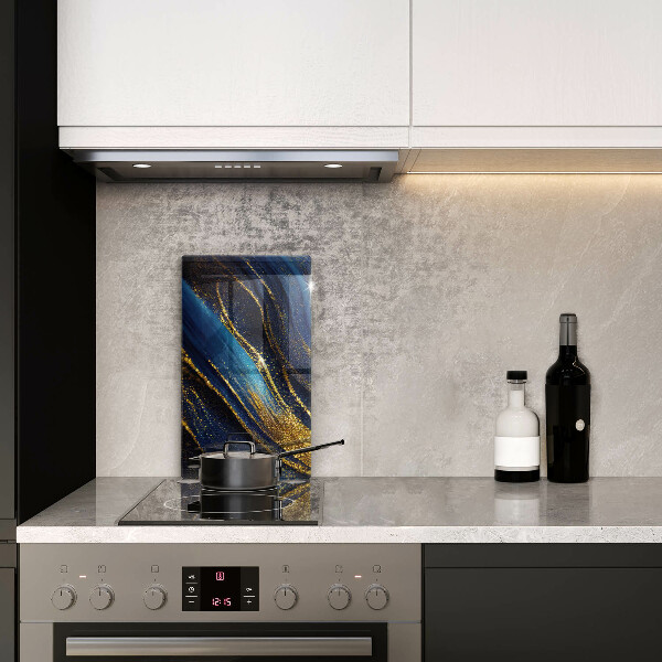 Glasskärbräda Marinblå abstraktion