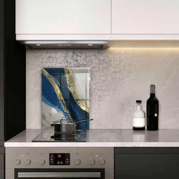 Glasskärbräda Textur med guld