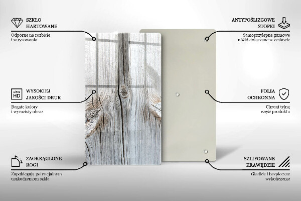 Glasskärbräda Lätt trästruktur