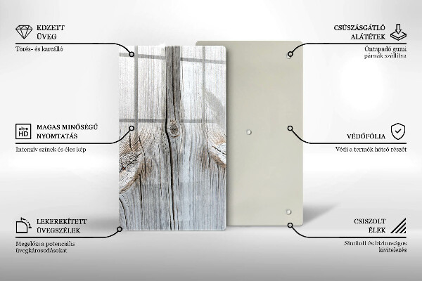 Glasskärbräda Lätt trästruktur