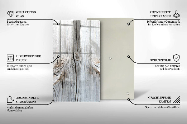 Glasskärbräda Lätt trästruktur