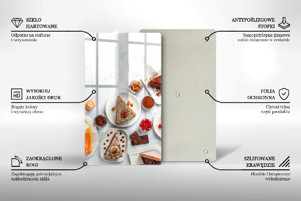 Glasskärbräda Söta kakor