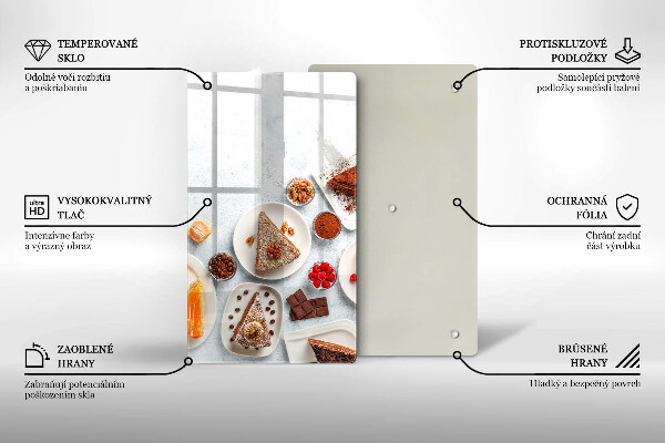 Glasskärbräda Söta kakor