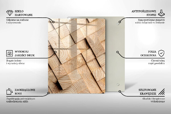 Glasskärbräda Abstrakta vågor