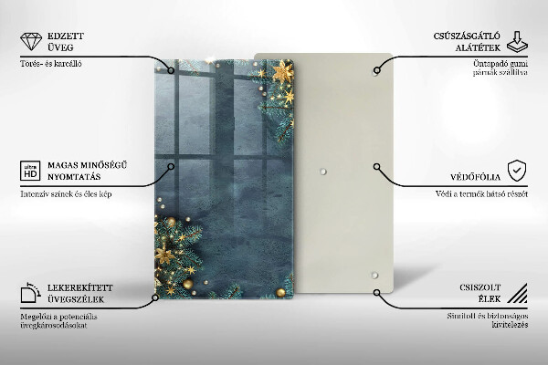 Glasskärbräda Juldekorationer