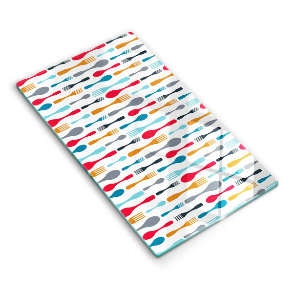 Glasskärbräda Sked illustration