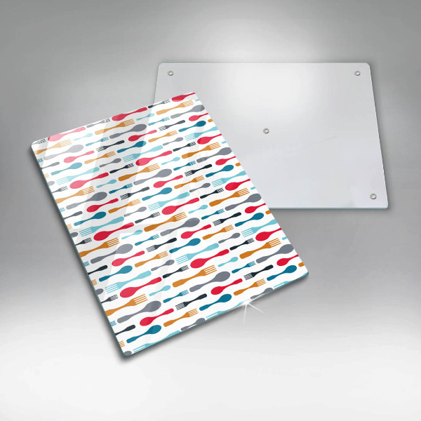 Glasskärbräda Sked illustration