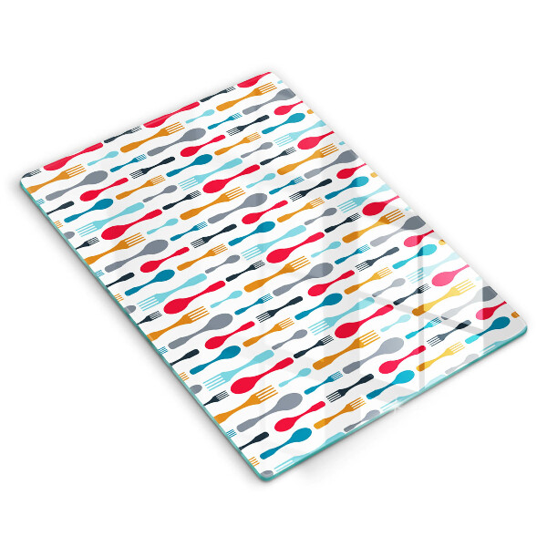 Glasskärbräda Sked illustration