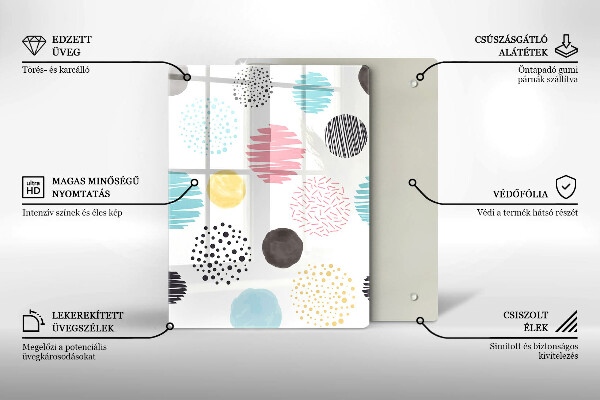 Glasskärbräda Sked illustration