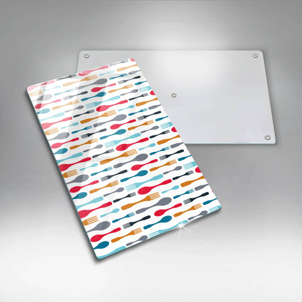 Glasskärbräda Sked illustration