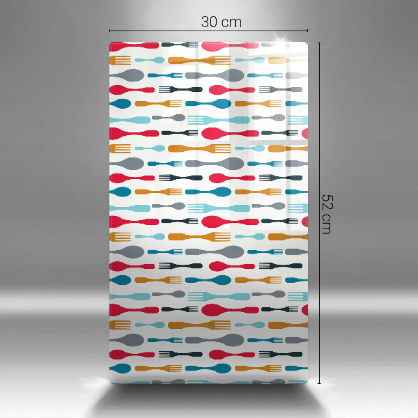 Glasskärbräda Sked illustration