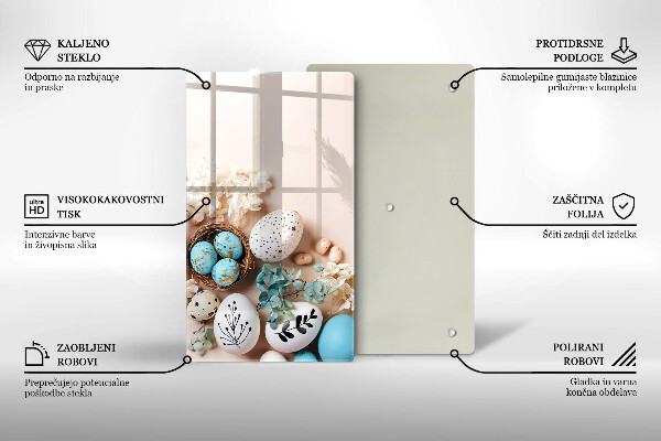 Glasskärbräda Påskdekorationer