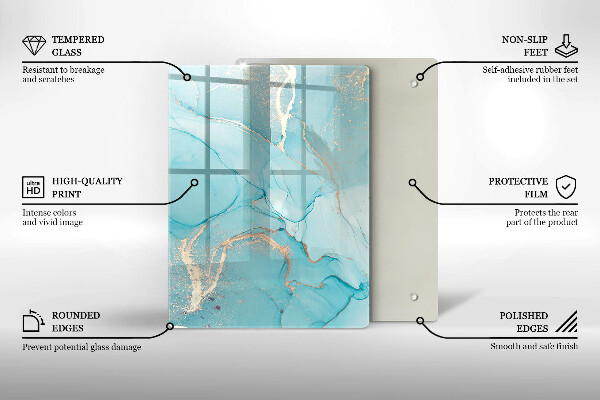 Glasskärbräda Påskdekorationer