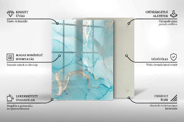 Glasskärbräda Påskdekorationer