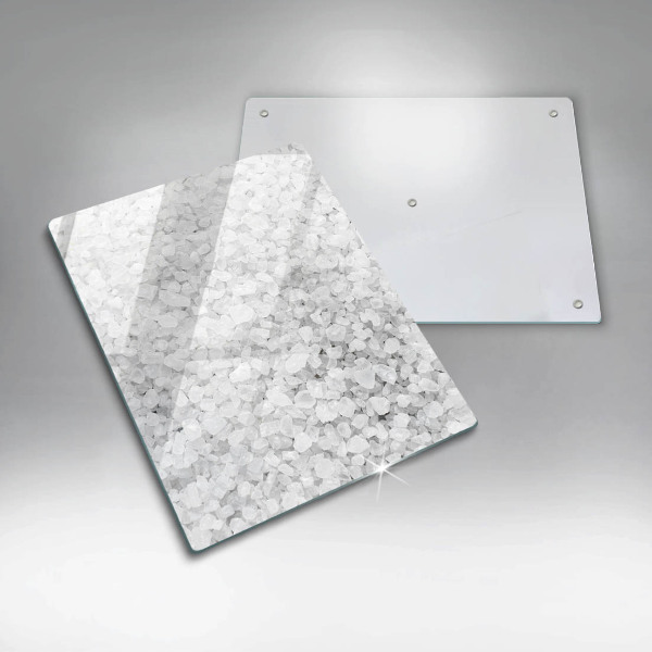 Glasskärbräda Saltkristaller