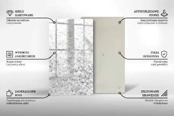 Glasskärbräda Saltkristaller