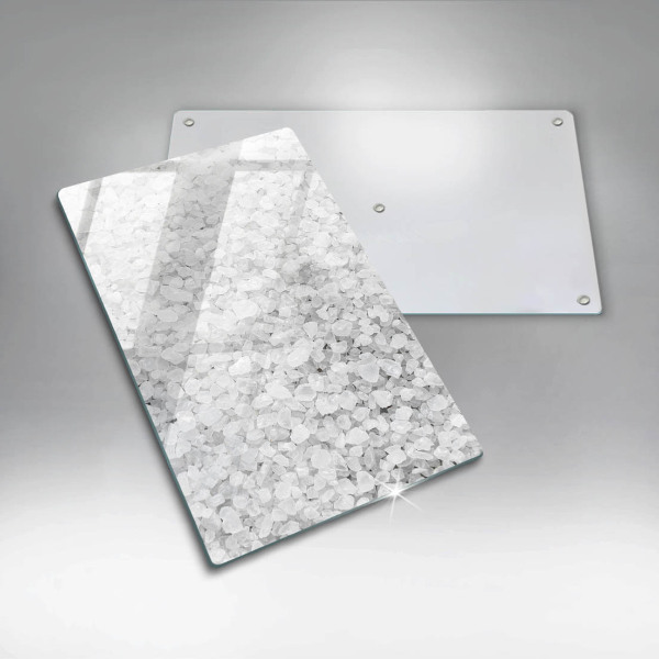 Glasskärbräda Saltkristaller