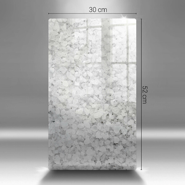 Glasskärbräda Saltkristaller