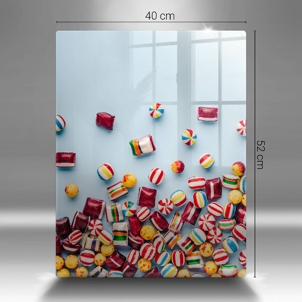 Glasskärbräda Färgglada godis