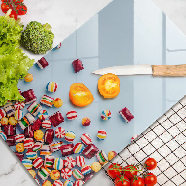 Glasskärbräda Färgglada godis