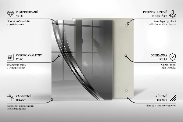 Glasskärbräda Färgglada frukter