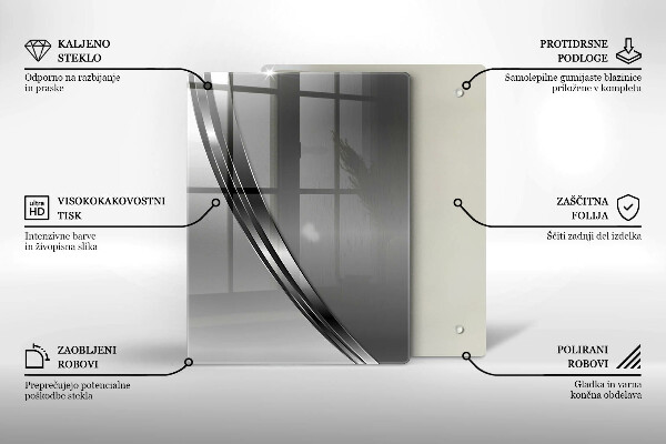 Glasskärbräda Färgglada frukter
