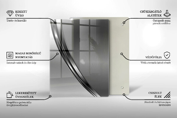 Glasskärbräda Färgglada frukter