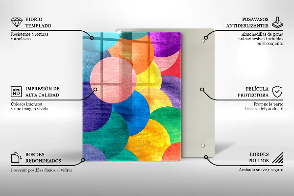 Glasskärbräda Geometriska linjer