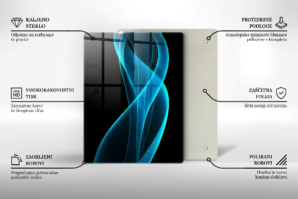 Glasskärbräda Närbild av körsbär