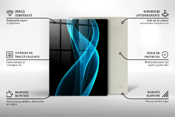 Glasskärbräda Närbild av körsbär