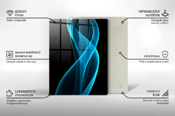 Glasskärbräda Närbild av körsbär