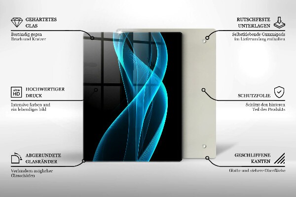 Glasskärbräda Närbild av körsbär
