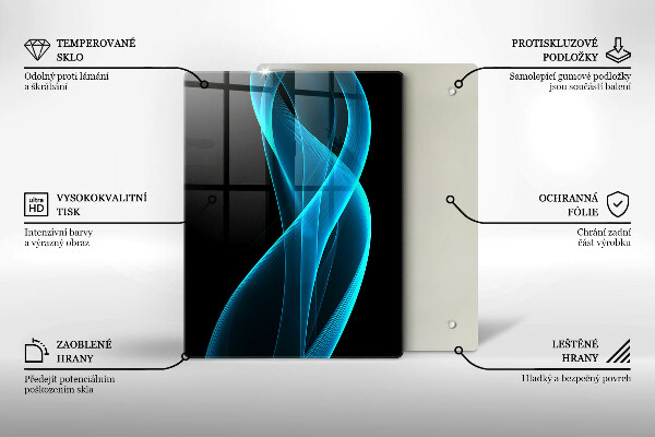 Glasskärbräda Närbild av körsbär