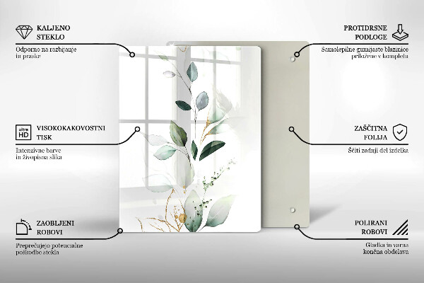 Glasskärbräda Gröna pumpor