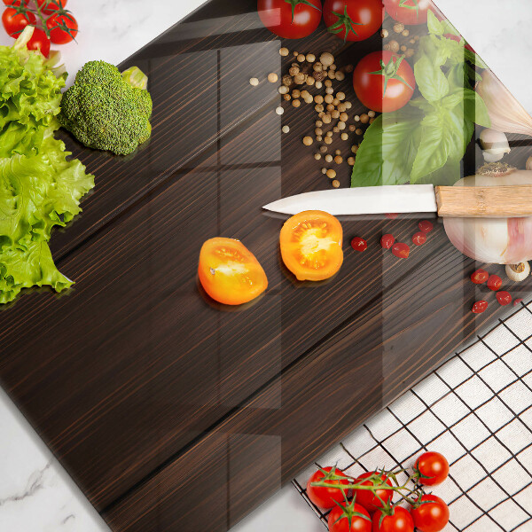 Glasskärbräda Grönsaker på bordet