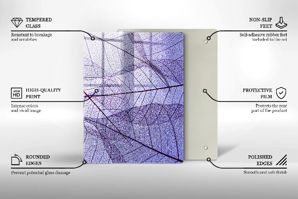 Glasskärbräda Grönsaker och kryddor