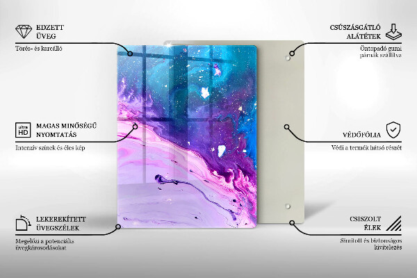 Glasskärbräda Gröna frukter och grönsaker